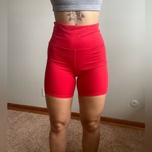 Red, Athletic shorts, Medium